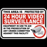 This Area Is Protected By 24 Hour Video Sign